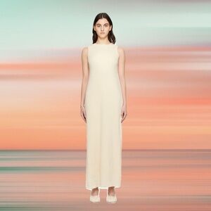 MM6 by Maison Margiela Ivory Maxi Dress – Minimalist  Elegance